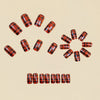 12 Sizes-24 Pcs Press On Nails Y1465