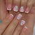 12 Sizes-24 Pcs Press On Nails C1595