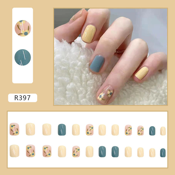 12 Sizes-24 Pcs Press On Nails R397
