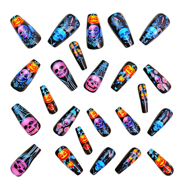 12 Sizes-24 Pcs Press On Nails Y1030