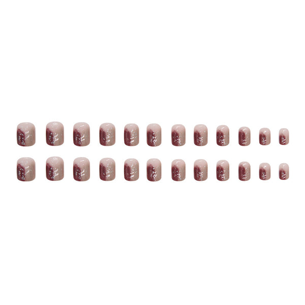 12 Sizes-24 Pcs Press On Nails R803