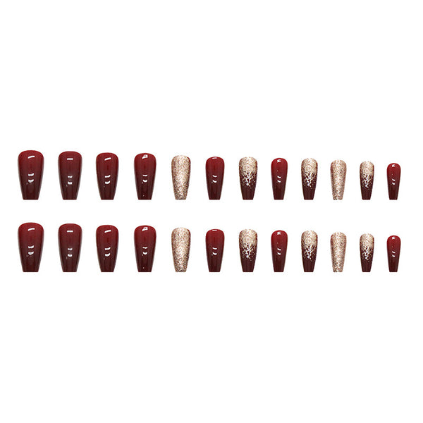 12 Sizes-24 Pcs Press On Nails W441