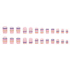 12 Sizes-24 Pcs Press On Nails W872