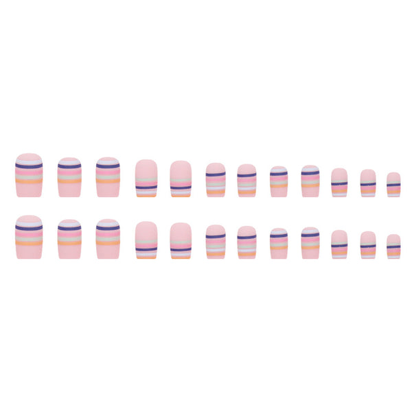12 Sizes-24 Pcs Press On Nails W872