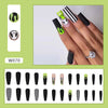 12 Sizes-24 Pcs Press On Nails W070