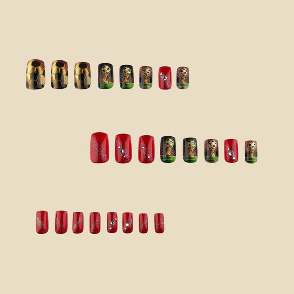 12 Sizes-24 Pcs Press On Nails y2068-z-24