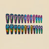 12 Sizes-24 Pcs Press On Nails Y1579