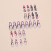 12 Sizes-24 Pcs Press On Nails W1726