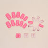 12 Sizes-24 Pcs Press On Nails W551