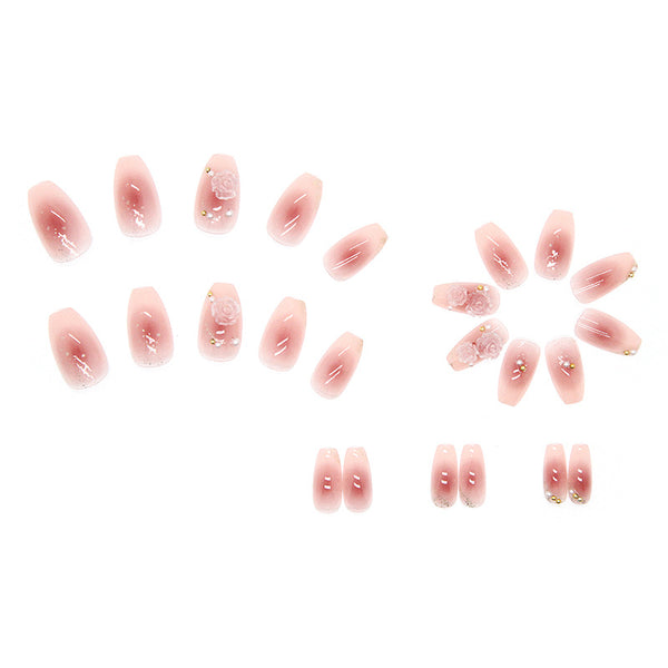 12 Sizes-24 Pcs Press On Nails Z356