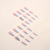 12 Sizes-24 Pcs Press On Nails Z609