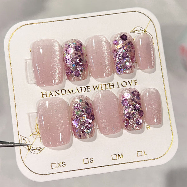 12 Sizes-24 Pcs Press On Nails nail-accessory