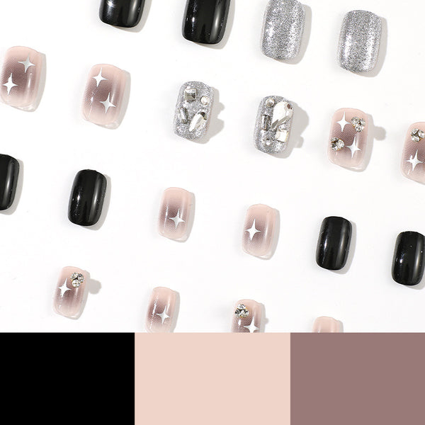 12 Sizes-24 Pcs Press On Nails JP2319
