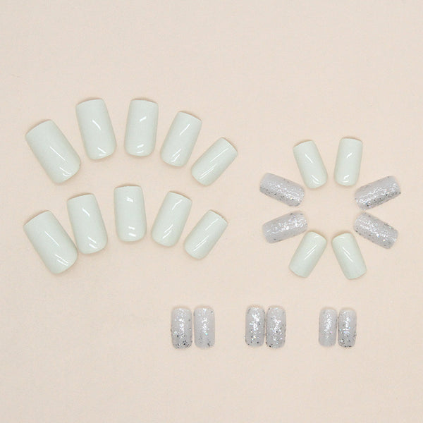 12 Sizes-24 Pcs Press On Nails W1004
