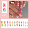 12 Sizes-24 PcsPress On Nails C369