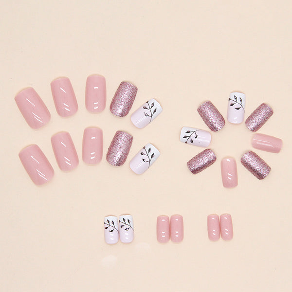12 Sizes-24 Pcs Press On Nails W503