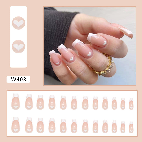 12 Sizes-24 Pcs Press On Nails W403