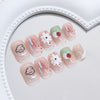 12 Sizes-24 Pcs Press On Nails R933