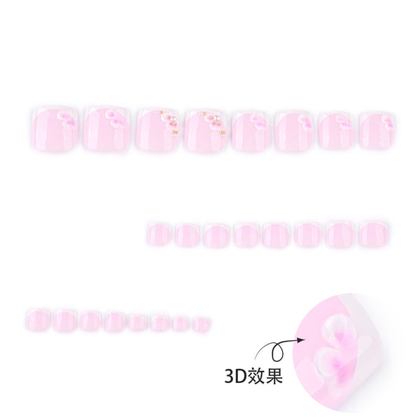 12 Sizes-24 Pcs Press On Nails JP3815