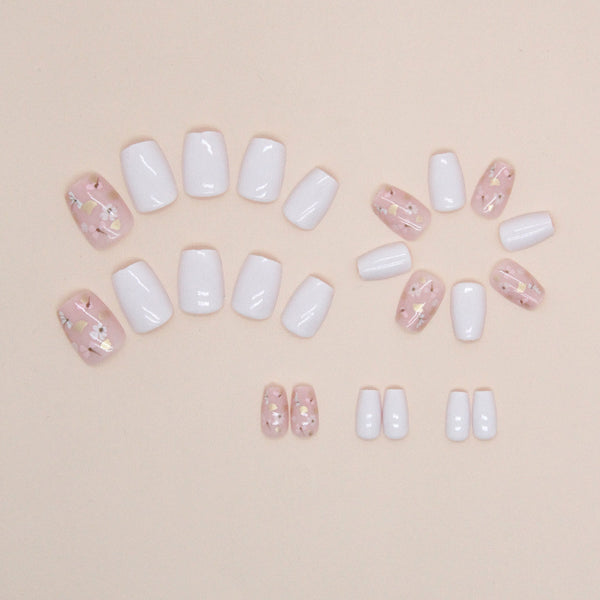 12 Sizes-24 Pcs Press On Nails W1222