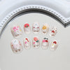 12 Sizes-24 Pcs Press On Nails K025