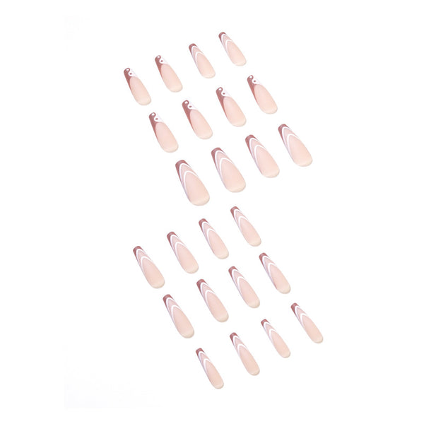 12 Sizes-24 Pcs Press On Nails JP1438
