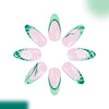 12 Sizes-24 Pcs Press On Nails C1364