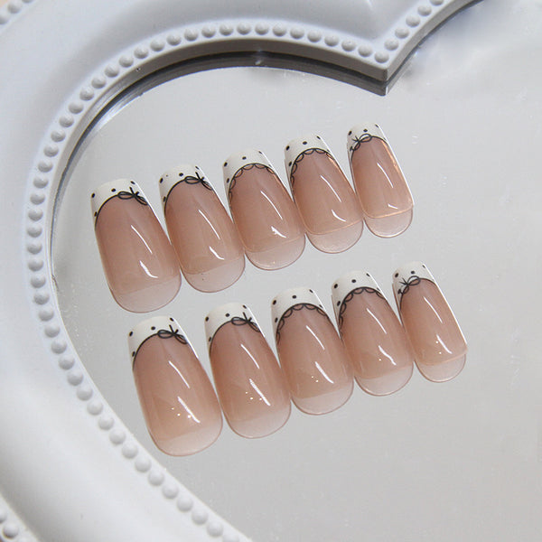 12 Sizes-24 Pcs Press On Nails R870