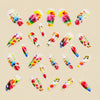 12 Sizes-24 Pcs Press On Nails Y1108
