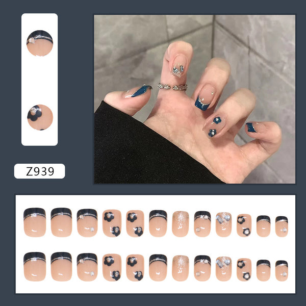 12 Sizes-24 Pcs Press On Nails Z939