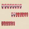 12 Sizes-24 Pcs Press On Nails Y1747