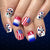 12 Sizes-24 Pcs Press On Nails C1758