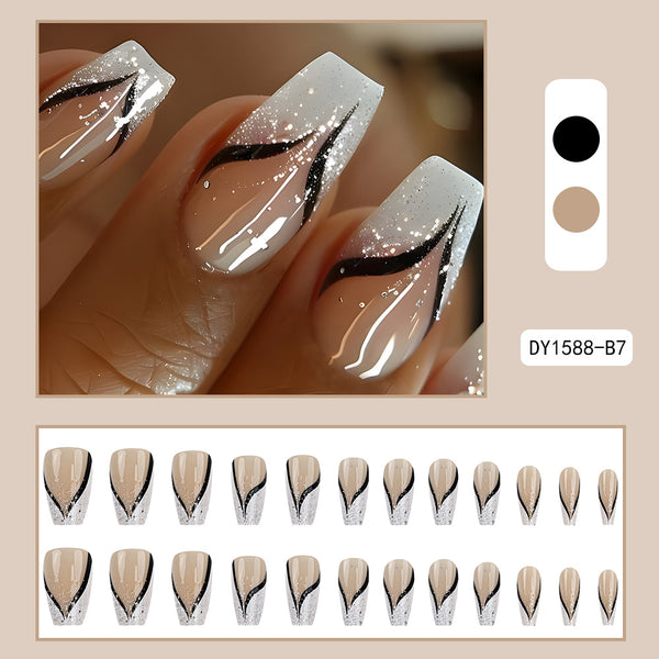 12 Sizes-24 PcsPress On Nails DY1588-B7