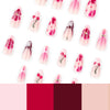 12 Sizes-24 Pcs Press On Nails JP3781