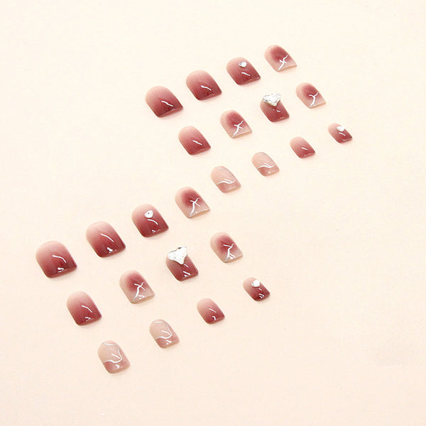12 Sizes-24 Pcs Press On Nails Z545