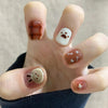 12 Sizes-24 Pcs Press On Nails R822