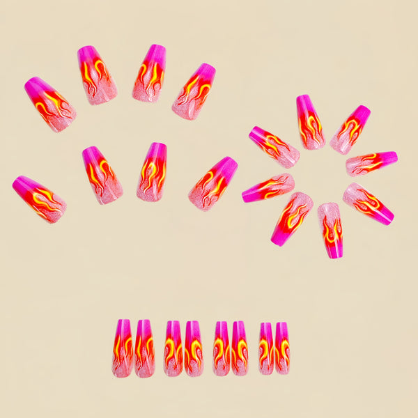 12 Sizes-24 Pcs Press On Nails Y937