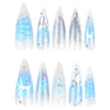 12 Sizes-24 Pcs Press On Nails JP4200