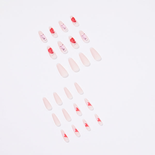12 Sizes-24 Pcs Press On Nails JP1433