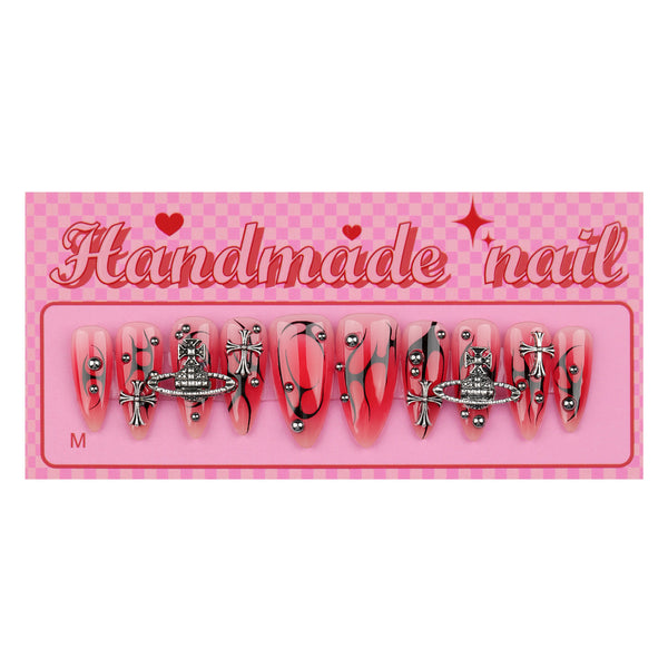 12 Sizes-24 Pcs Press On Nails SP171