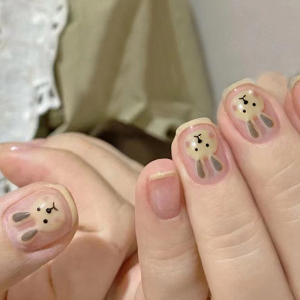 12 Sizes-24 Pcs Press On Nails R442