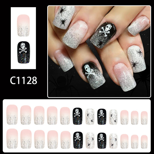 12 Sizes-24 Pcs Press On Nails C1128