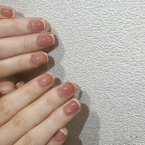 12 Sizes-24 Pcs Press On Nails R868