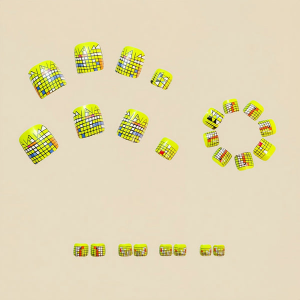 12 Sizes-24 Pcs Press On Nails Y594