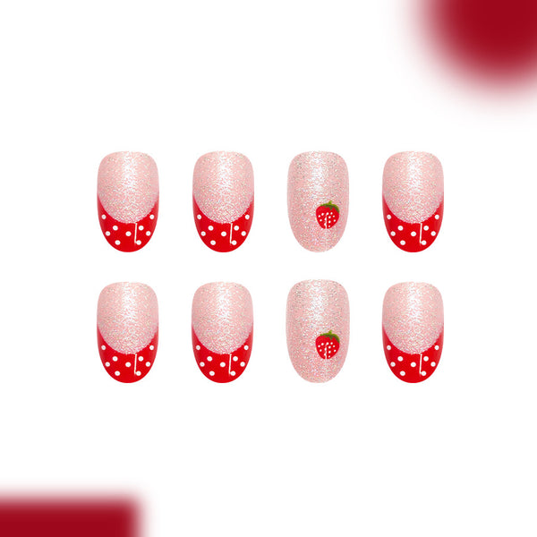 12 Sizes-24 Pcs Press On Nails C1681