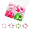 96 Pcs Press On Nails SolidGlitter-1-96pcs