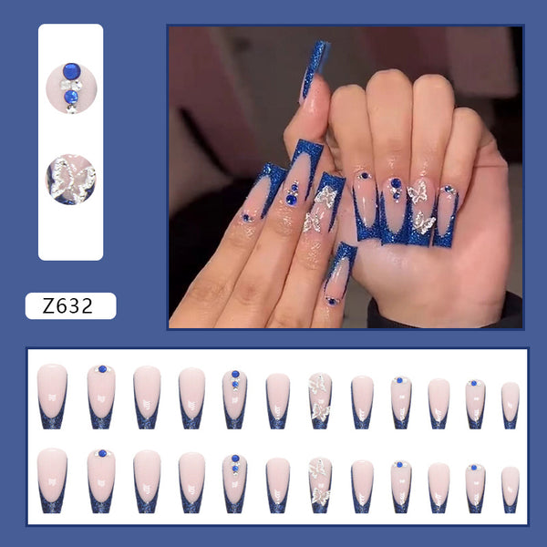 12 Sizes-24 Pcs Press On Nails Z632