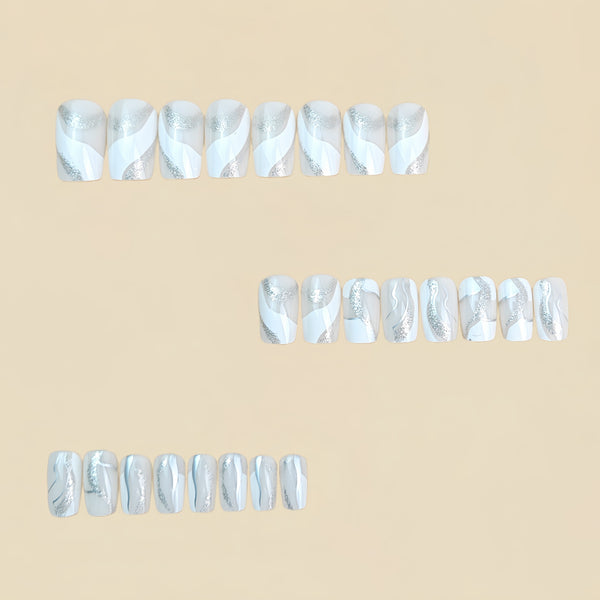 12 Sizes-24 Pcs Press On Nails Y996-2