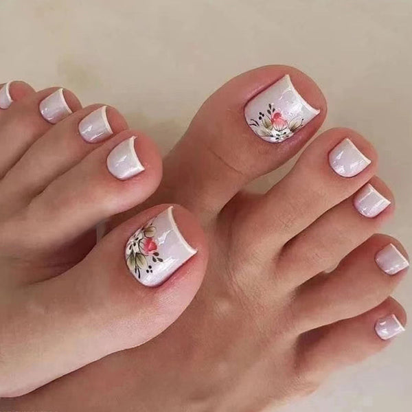 12 Sizes-24 Pcs Press On Nails F055