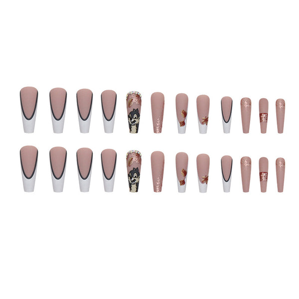 12 Sizes-24 Pcs Press On Nails Z822